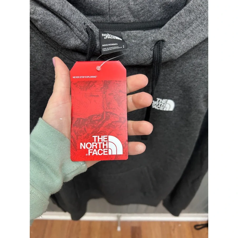 The North Face Mens‎ TNF Pullover Hoodie Black Heather Size S